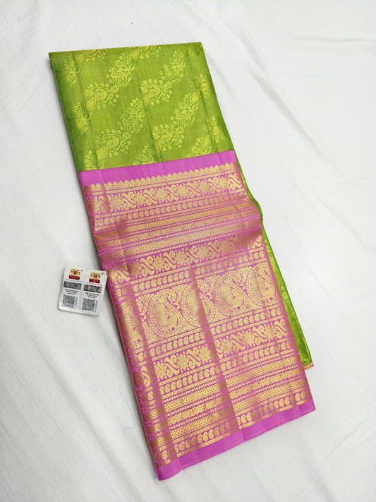 Kanchipuram Free Size Pure Silk Lehenga