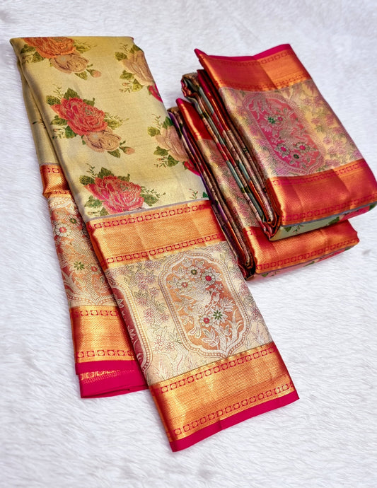 Kanchipuram Pure 4D Tissue Saree