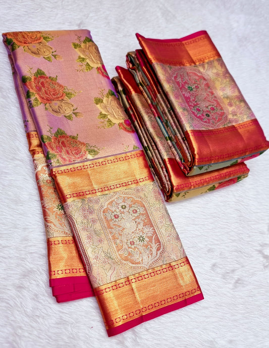 Kanchipuram Pure 4D Tissue Saree