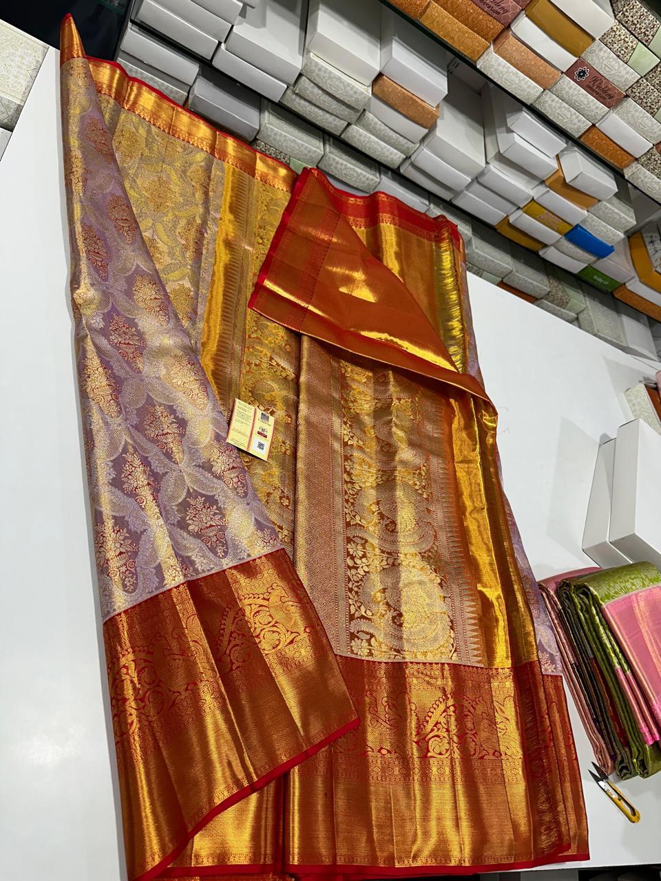 Kanchipuram Pure Tissue Saree