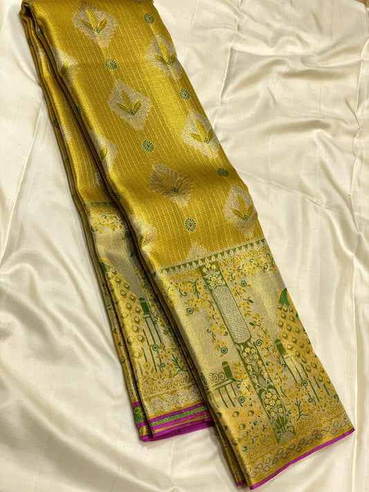 Kanchipuram Pure Silk Tissue Saree