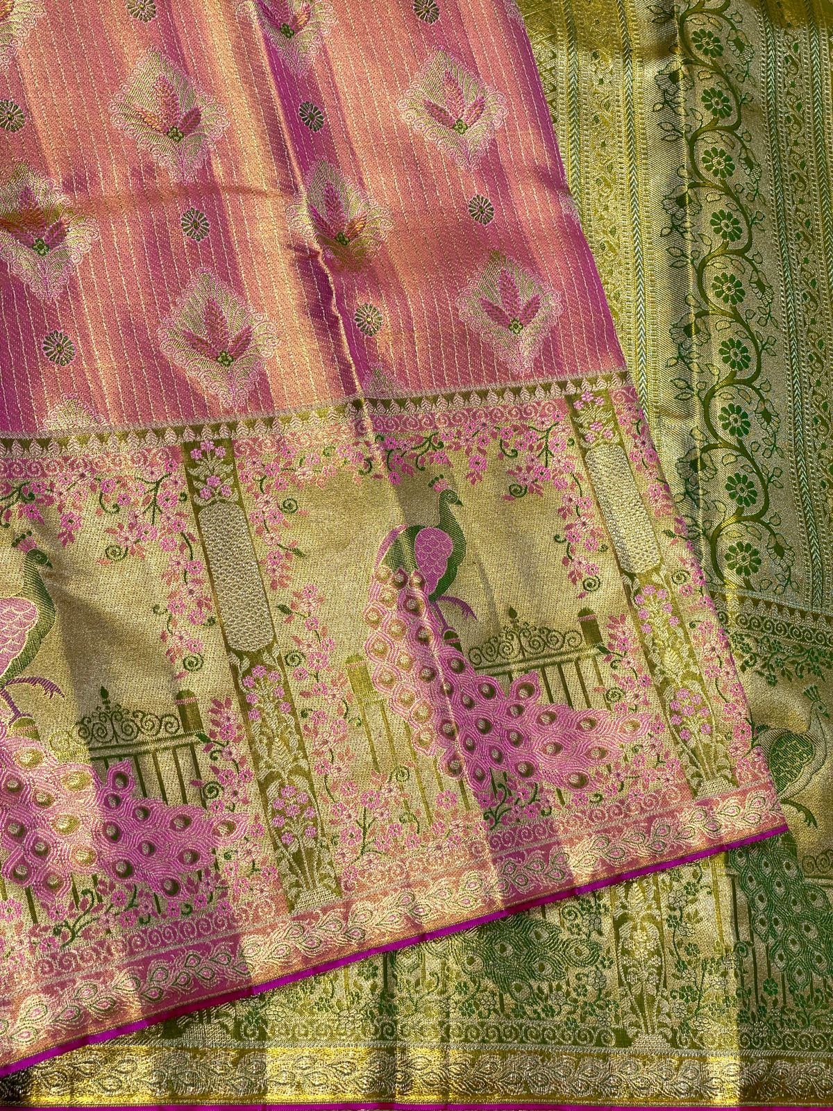 Kanchipuram Pure Silk Tissue Saree