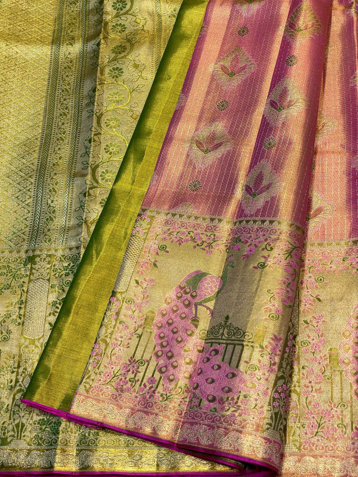 Kanchipuram Pure Silk Tissue Saree