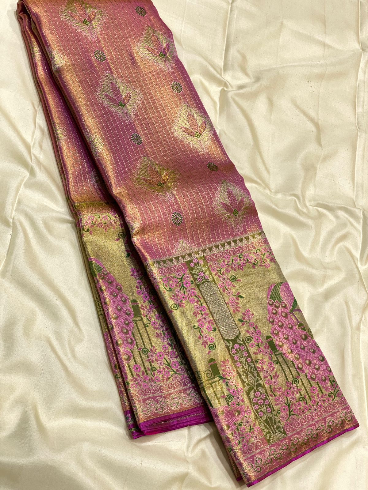 Kanchipuram Pure Silk Tissue Saree