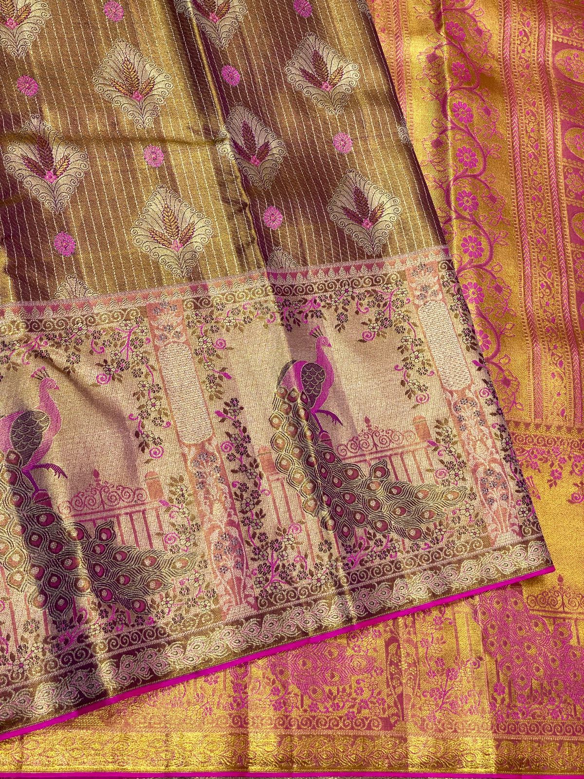 Kanchipuram Pure Silk Tissue Saree