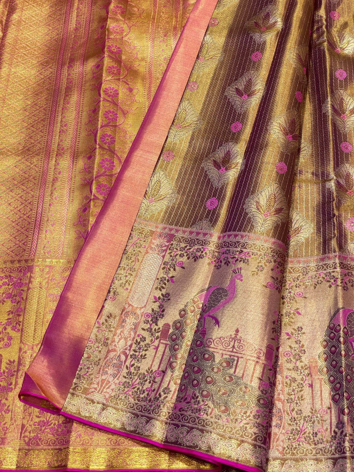 Kanchipuram Pure Silk Tissue Saree