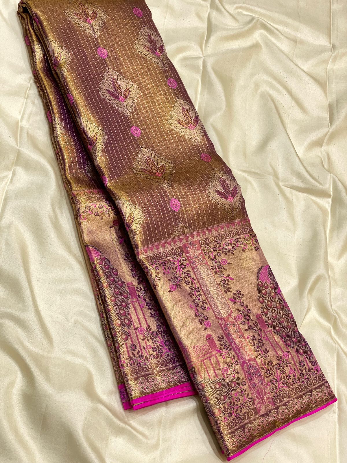 Kanchipuram Pure Silk Tissue Saree